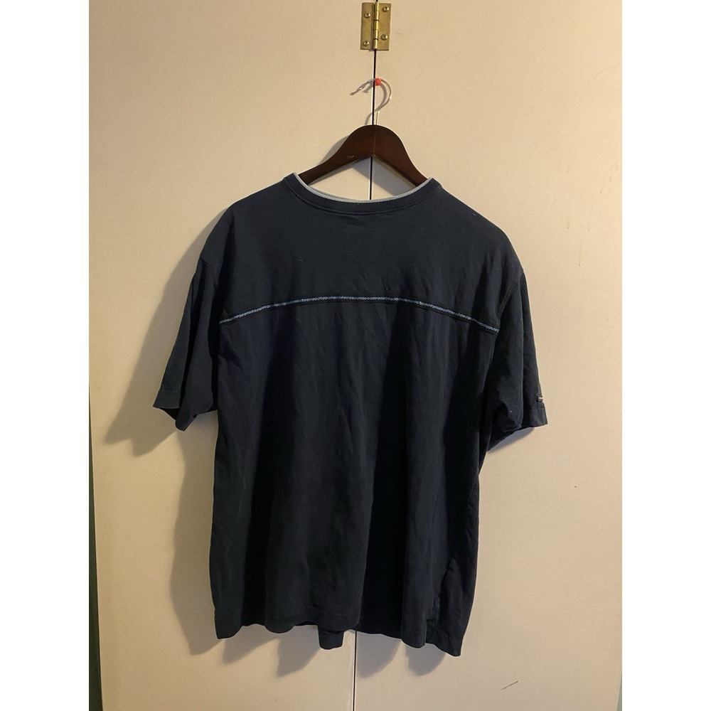 Vtg Point Zero T Shirt Navy Blue Contrast Stitch Y2K Rave Skate Surf Men Large